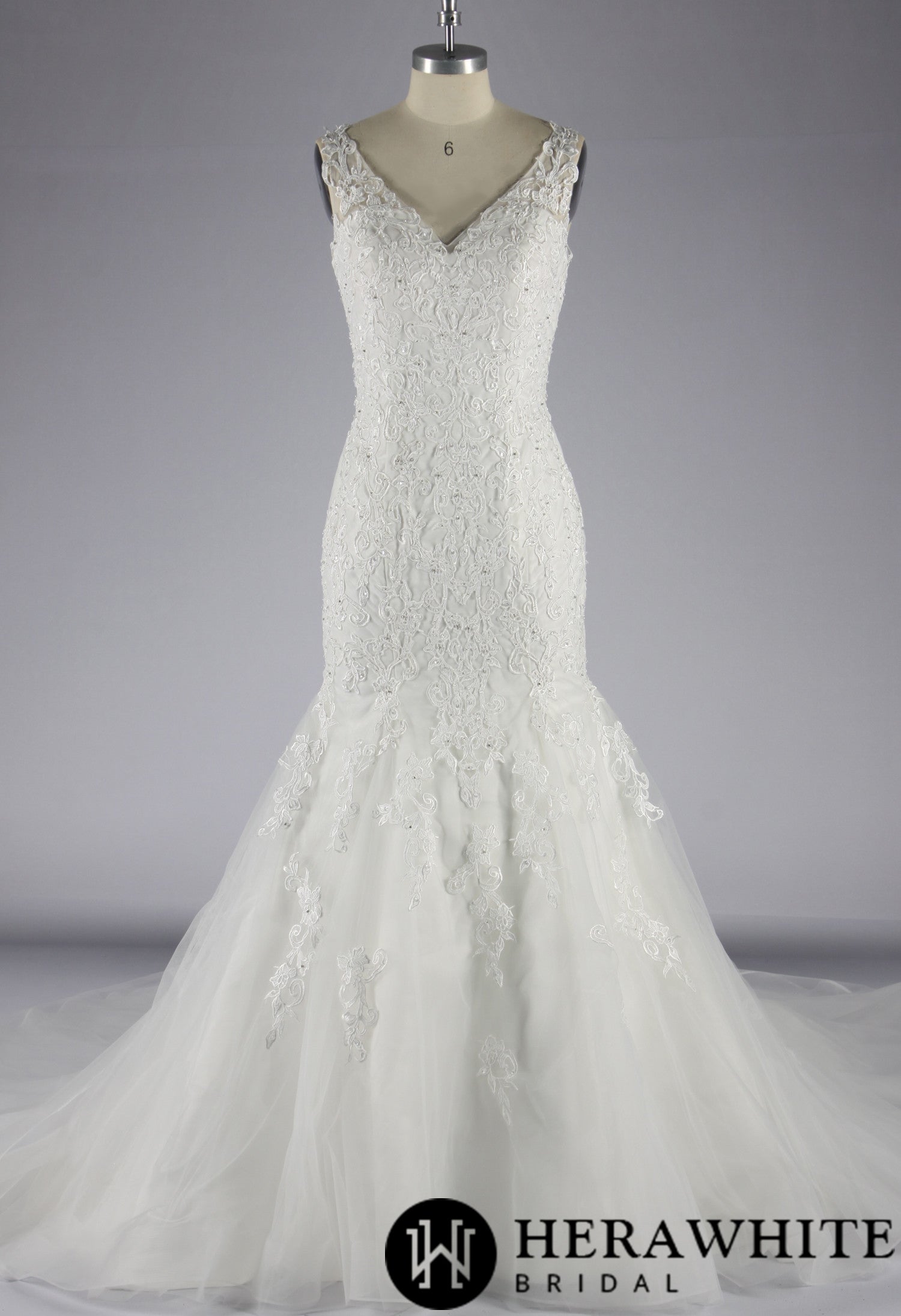 Mermaid Wedding Dress With Beading Lace