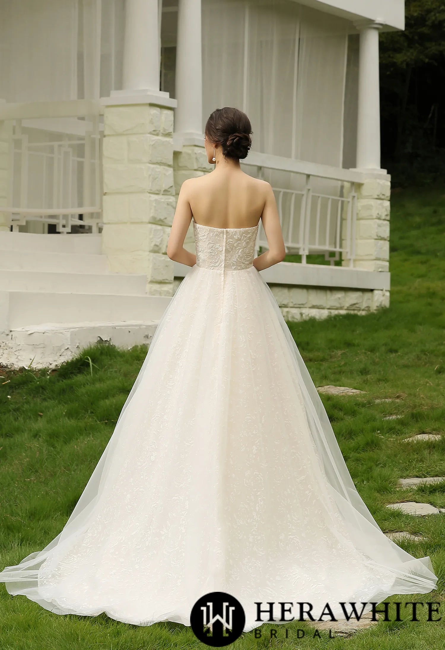 Sequins Princess Lace Wedding Dress