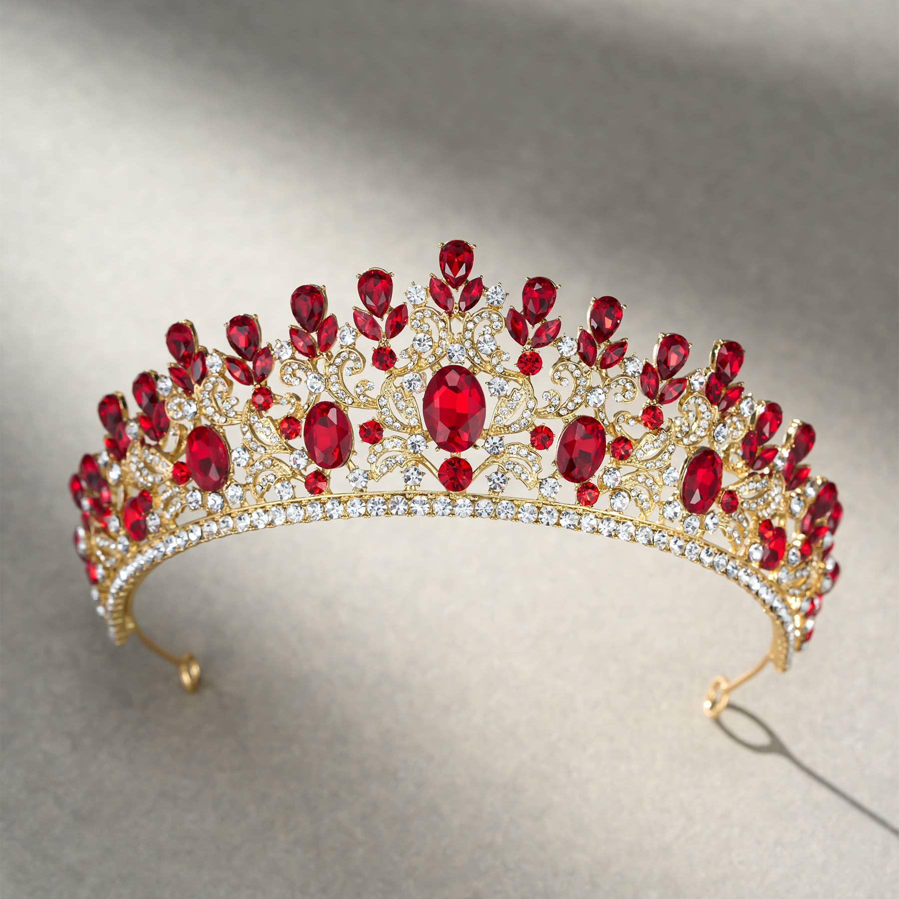 SWEETV costume crystal crowns: Blue
