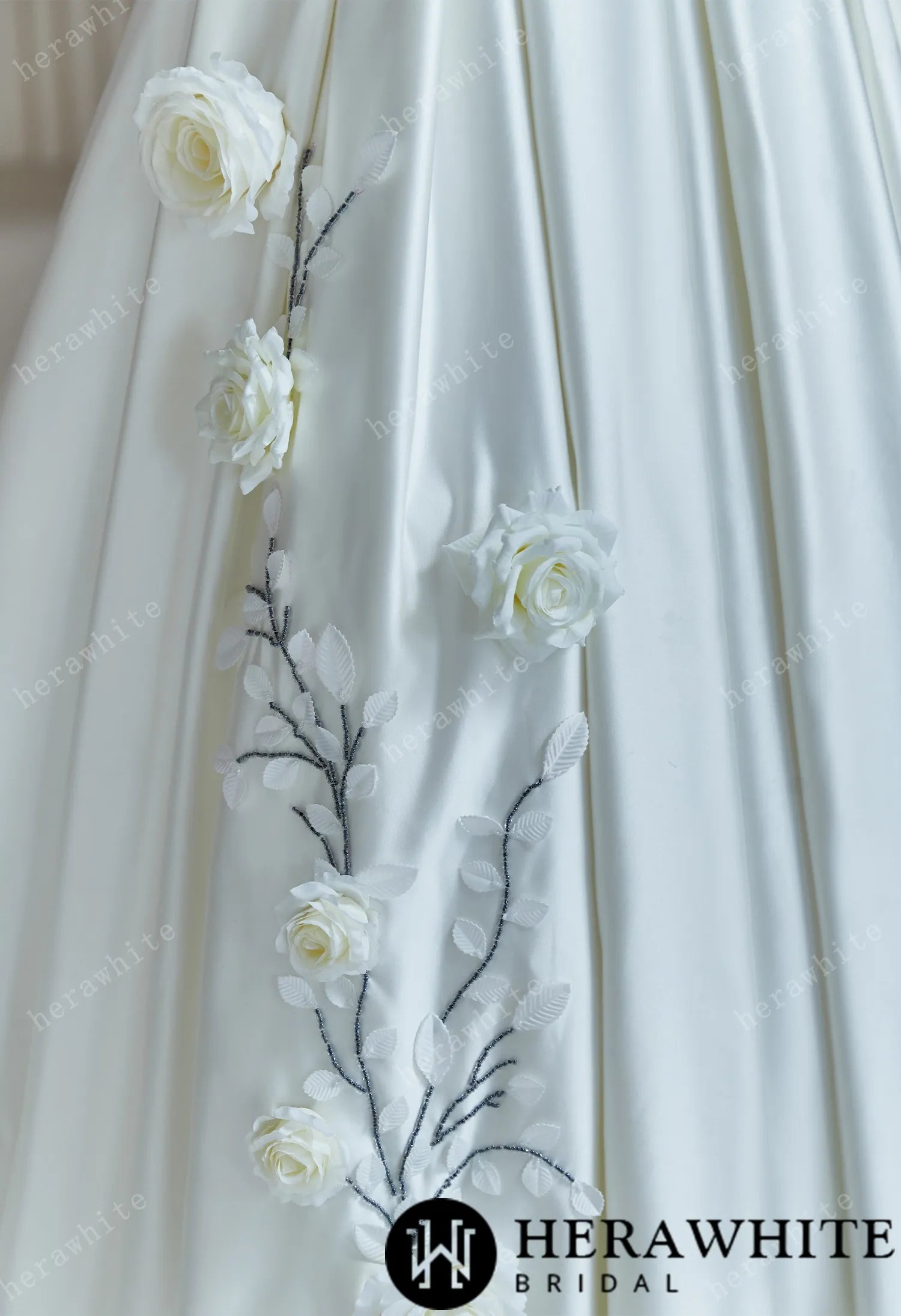 Sophisticated A-Line Wedding Dress With Spaghetti Straps