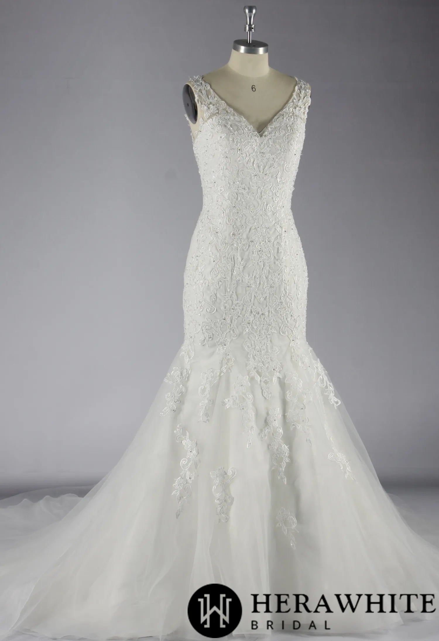 Mermaid Wedding Dress With Beading Lace