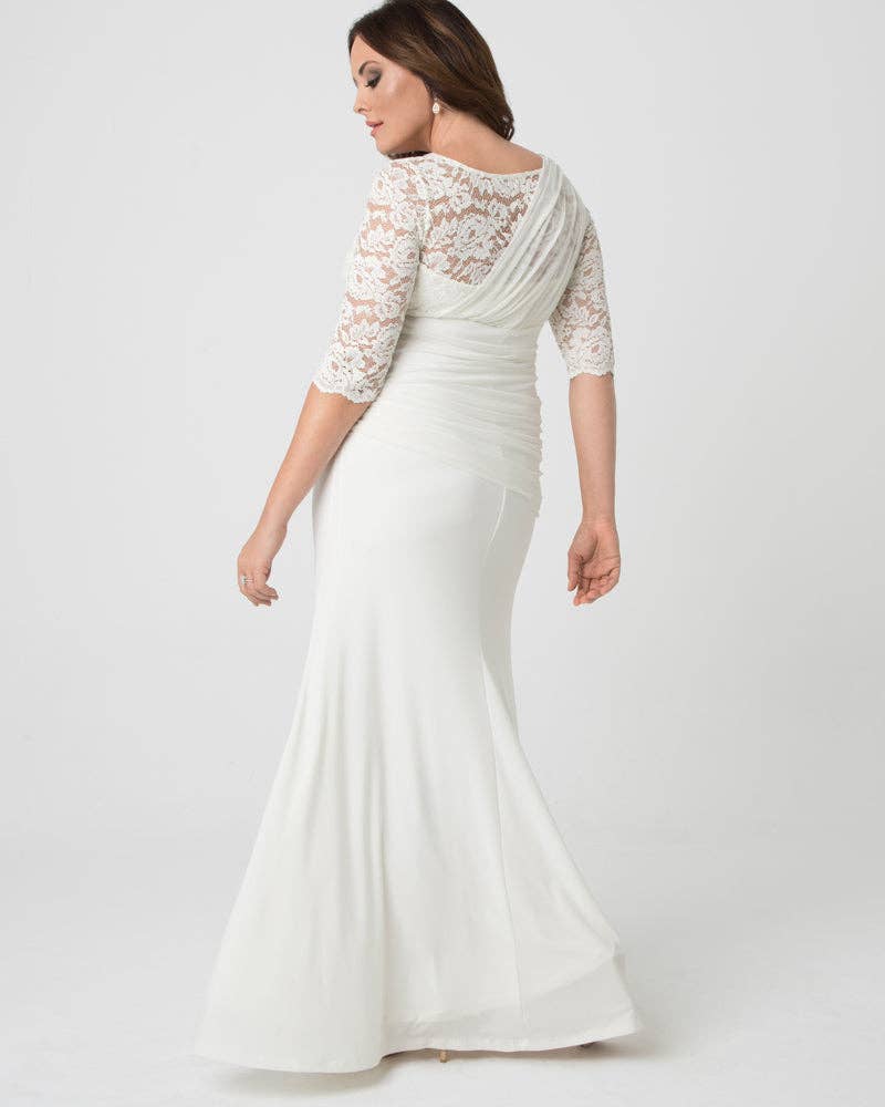 Elegant Aisle Wedding Gown - Plus Size