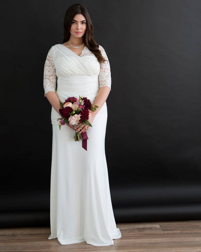 Elegant Aisle Wedding Gown - Plus Size