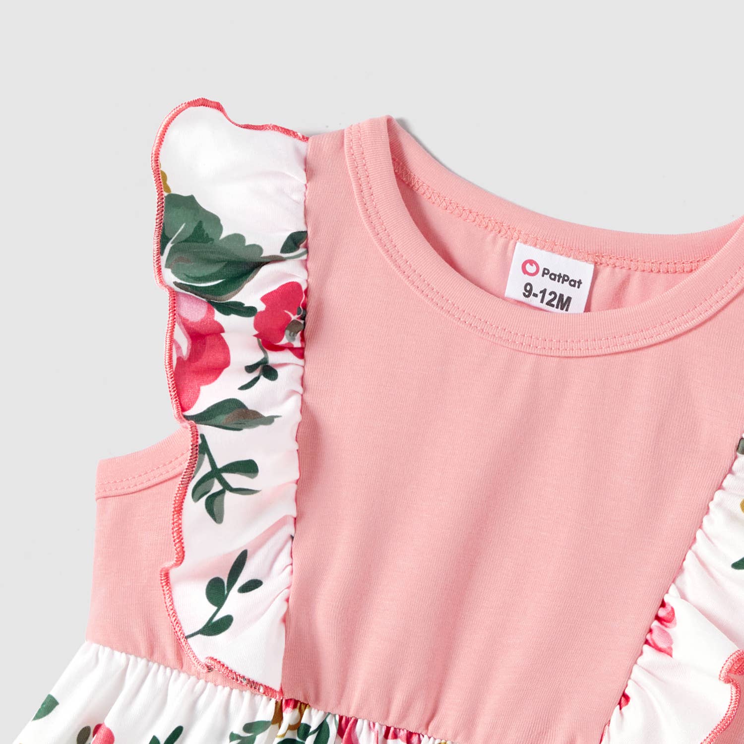 Family Matching Short-sleeve Colorblock T-shirts & Dresses