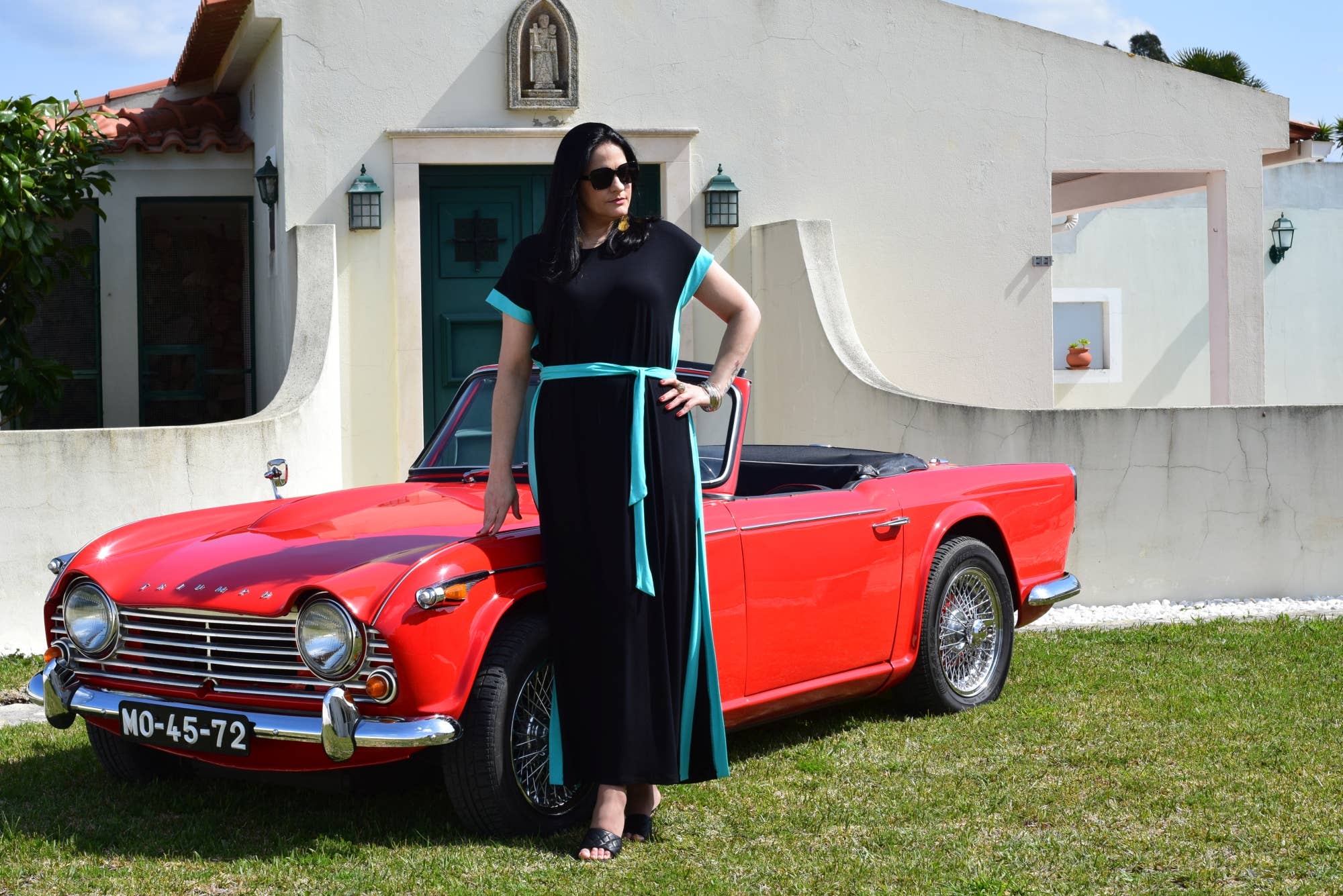 Dress Erica / Long Elegant Plus Size Dress / Sizes L to 6XL