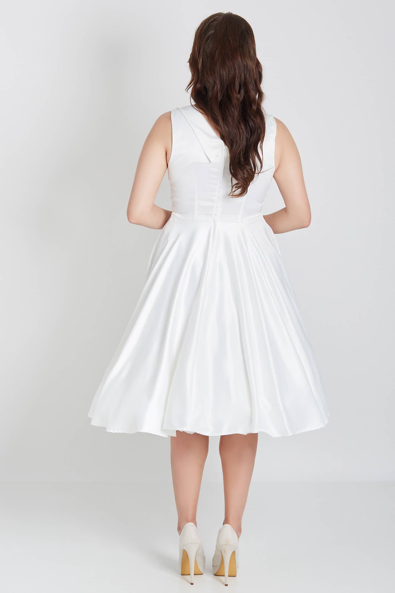 Grace Vintage Style Jive Dress - White