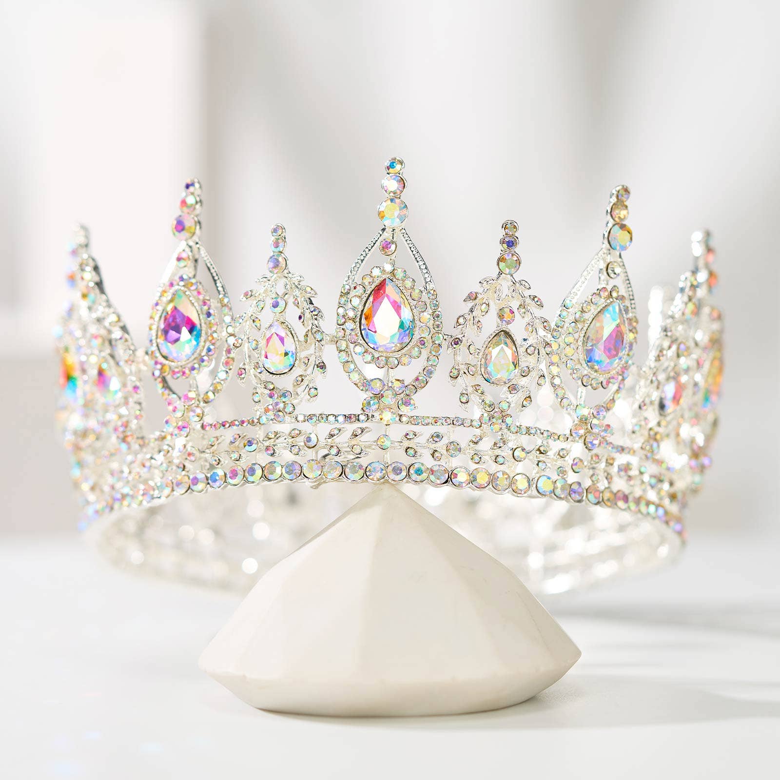 SWEETV Royal Queen Crown for Women: Antique Gold