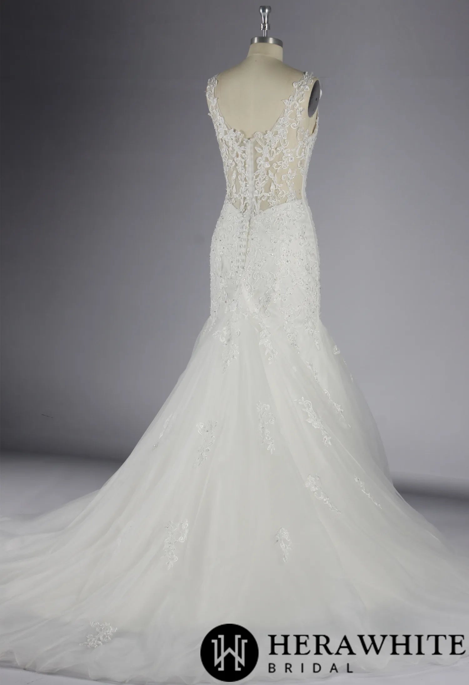 Mermaid Wedding Dress With Beading Lace