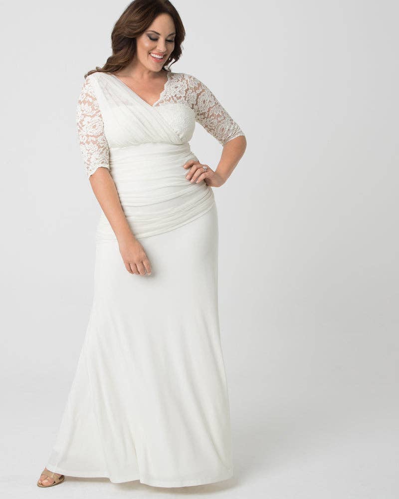 Elegant Aisle Wedding Gown - Plus Size