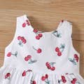 Baby / Toddler Girl Sweet Cherry Backless Sleeveless Dress
