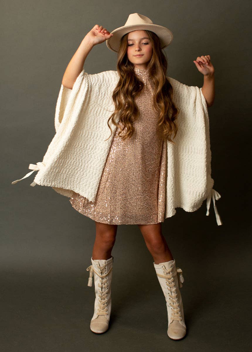 Kid's Chele Dress in Champagne