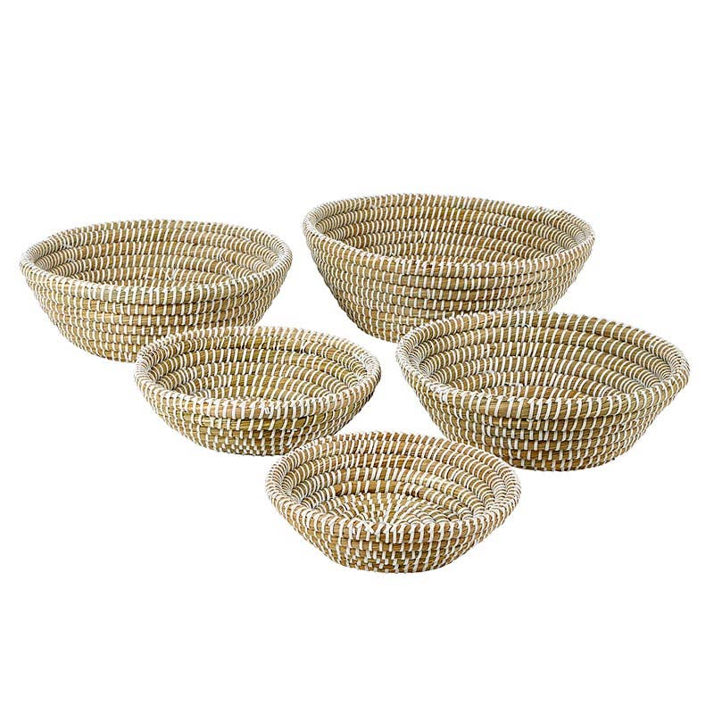Seagrass Basket Set - Weaved Bowl