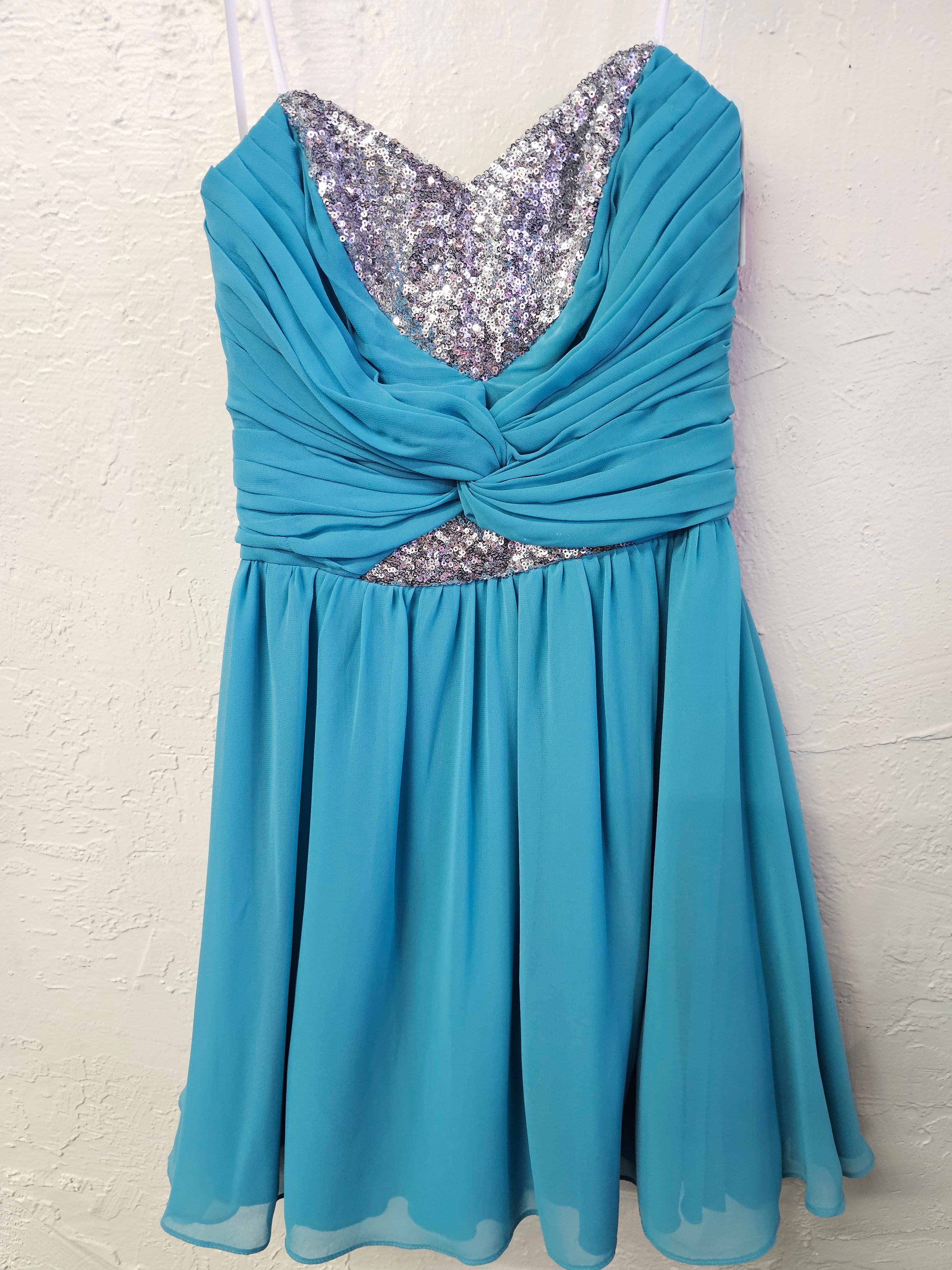 Teal and sequin