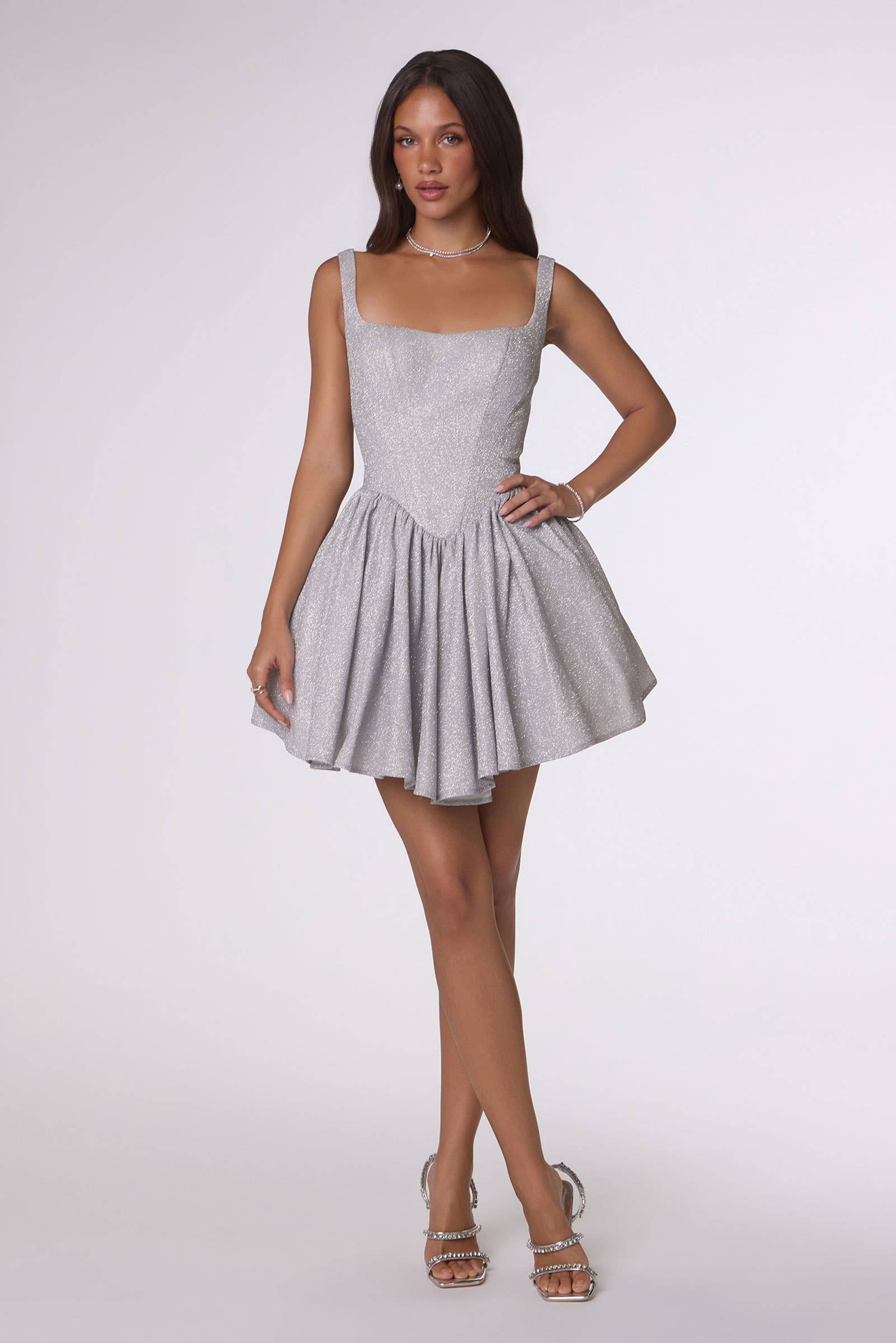 GLITTERING A-LINE MINI