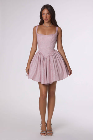GLITTERING A-LINE MINI