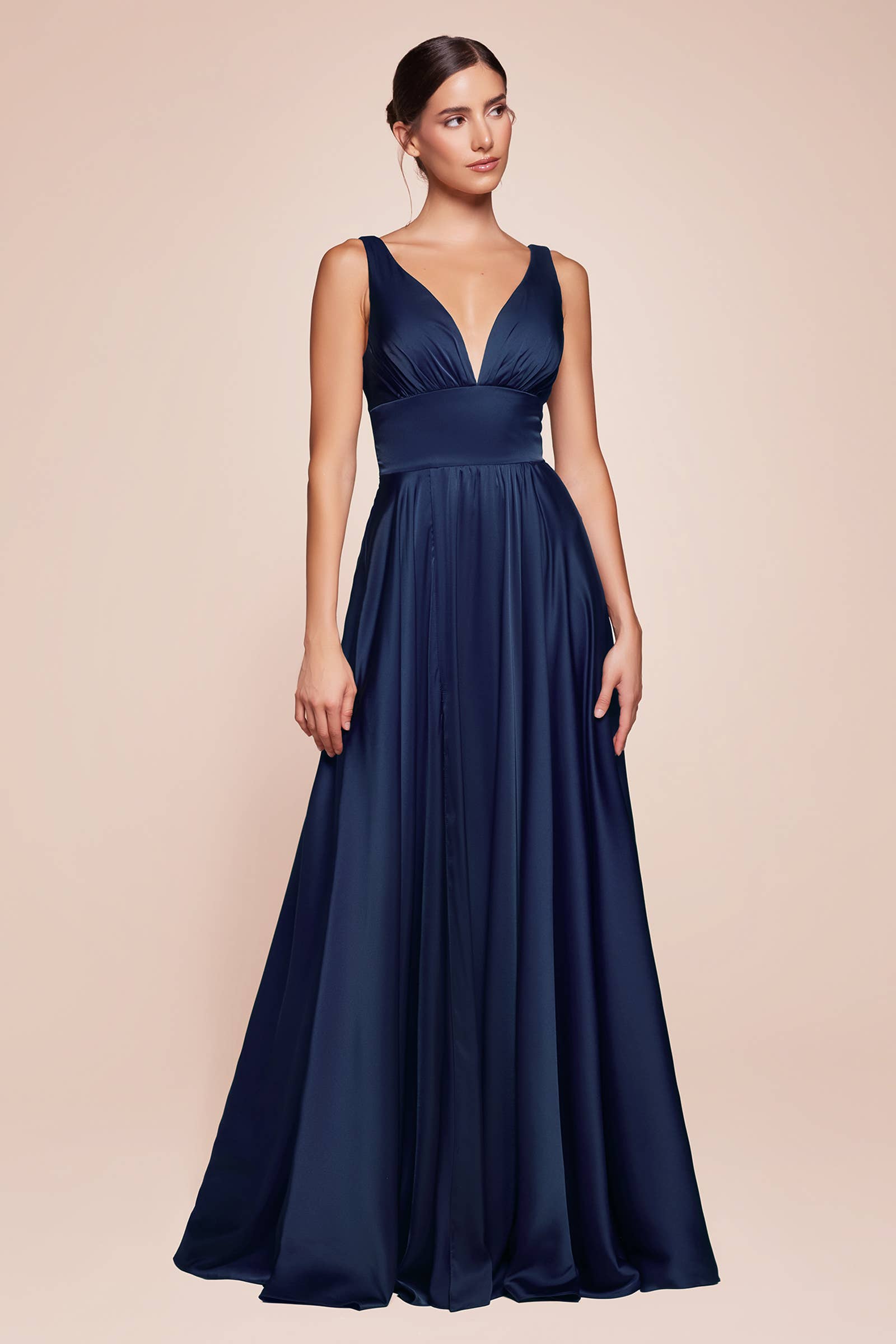 SOFT SATIN A-LINE DRESS