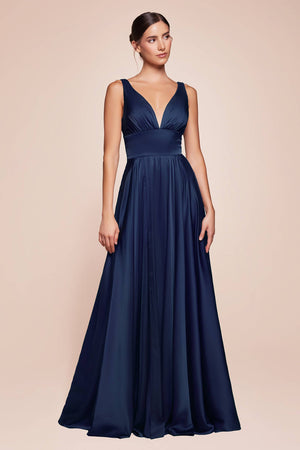 SOFT SATIN A-LINE DRESS