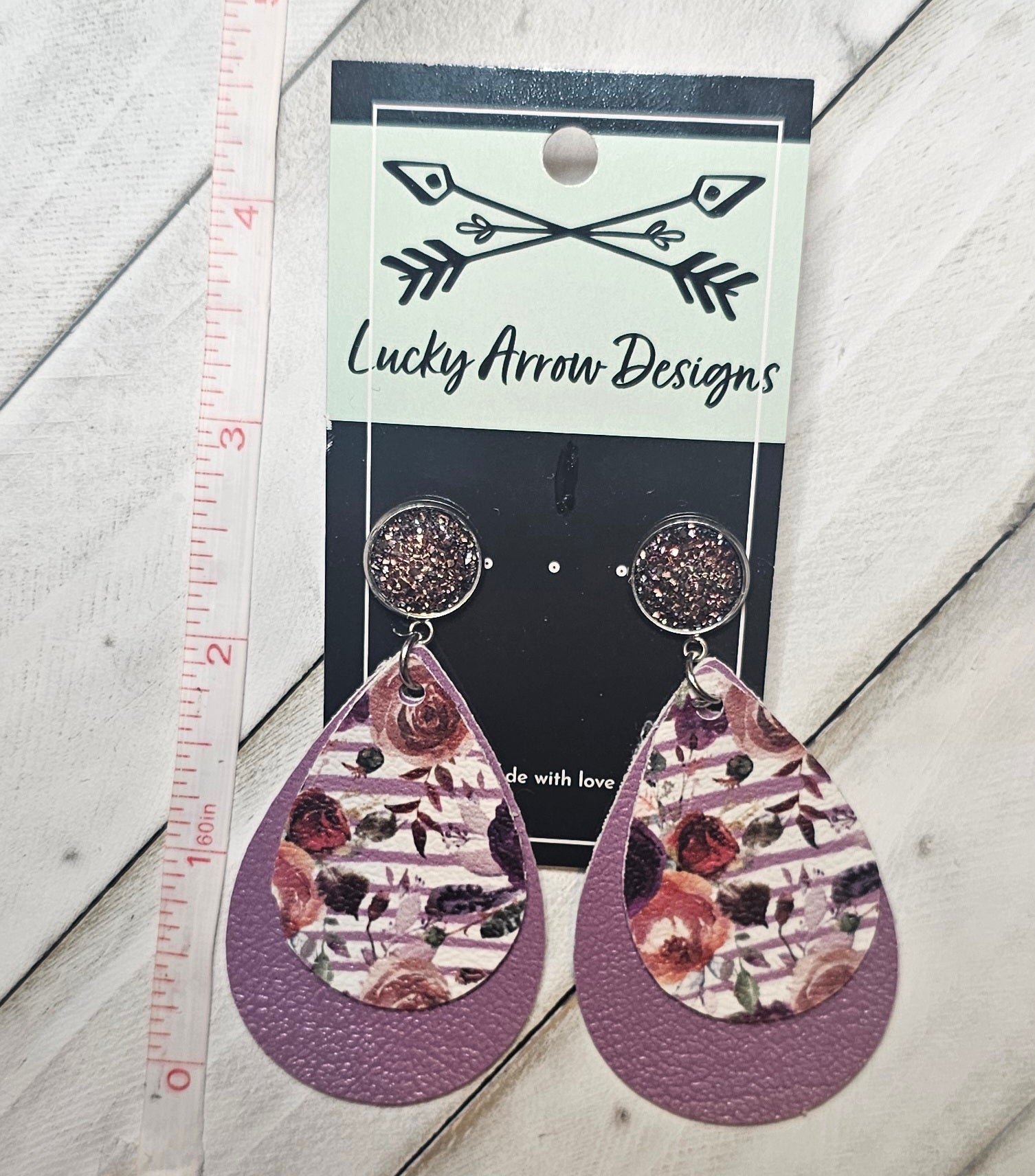Faux Leather Earrings