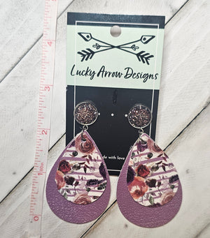 Faux Leather Earrings