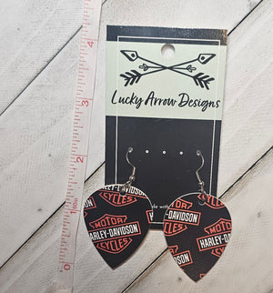 Faux Leather Earrings