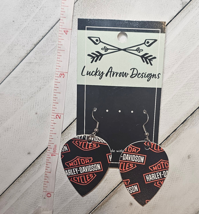 Faux Leather Earrings