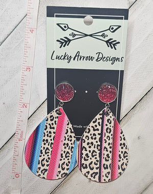 Faux Leather Earrings