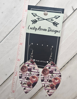 Faux Leather Earrings