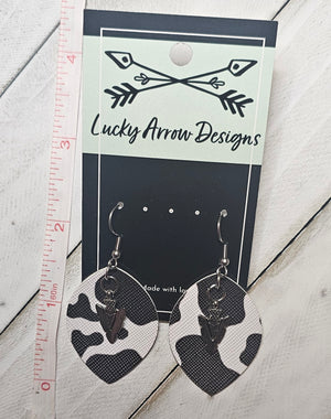 Faux Leather Earrings