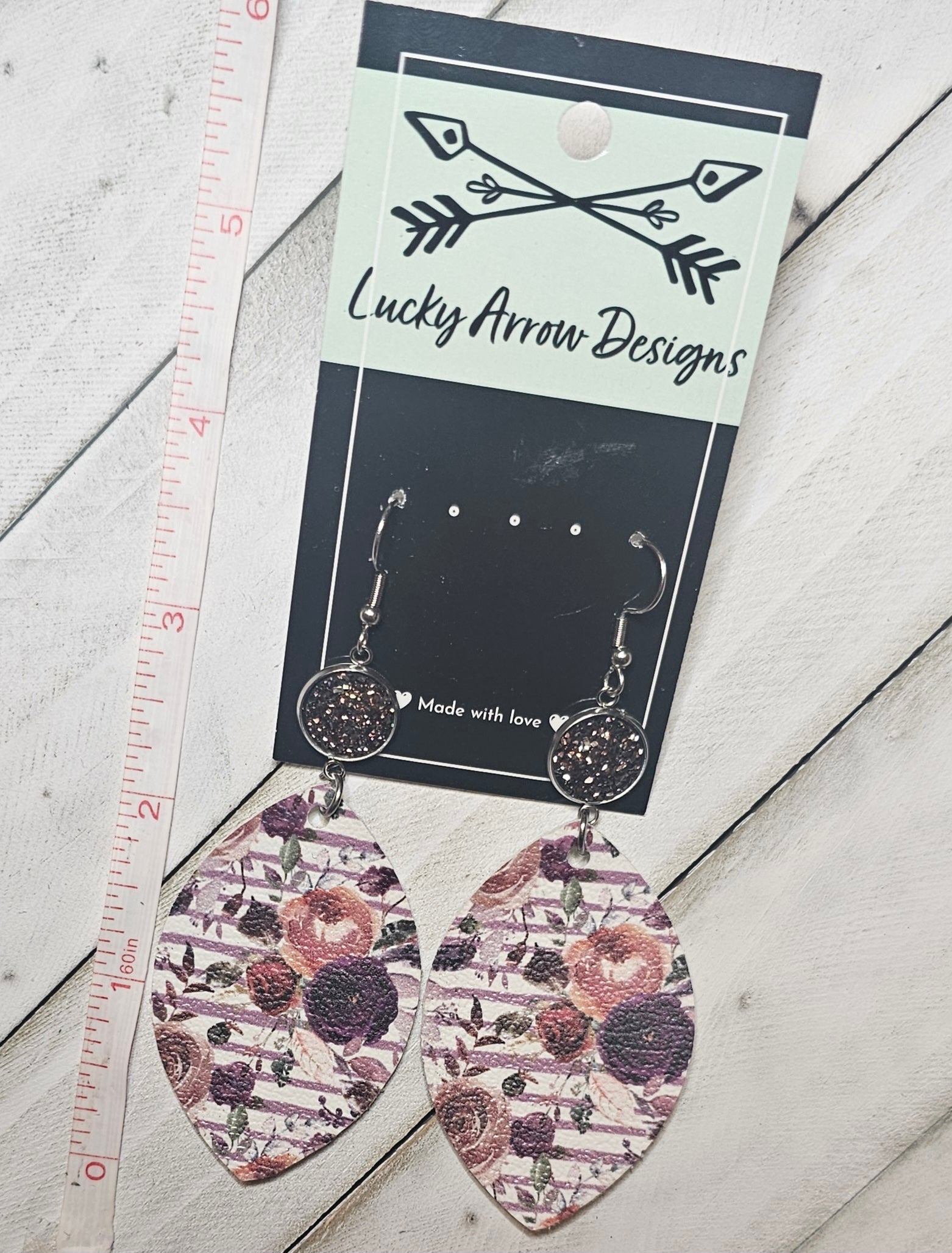 Faux Leather Earrings