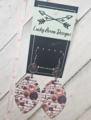 Faux Leather Earrings