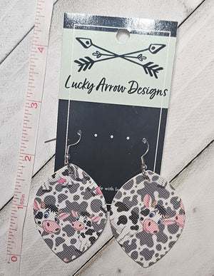 Faux Leather Earrings