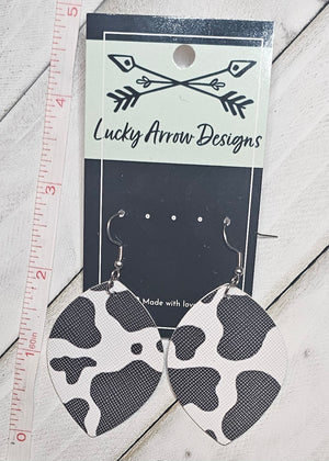 Faux Leather Earrings