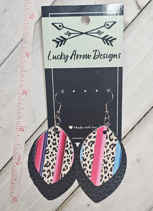 Faux Leather Earrings