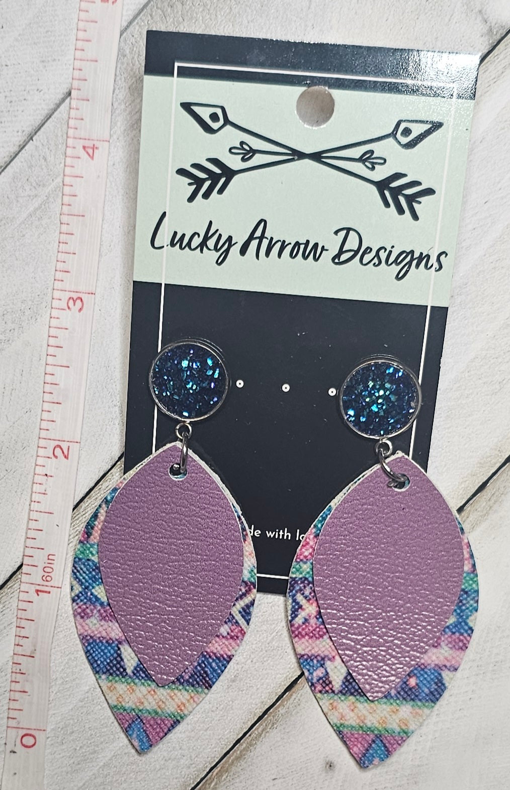 Faux Leather Earrings
