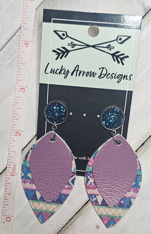 Faux Leather Earrings