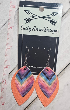 Faux Leather Earrings