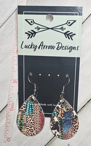 Faux Leather Earrings