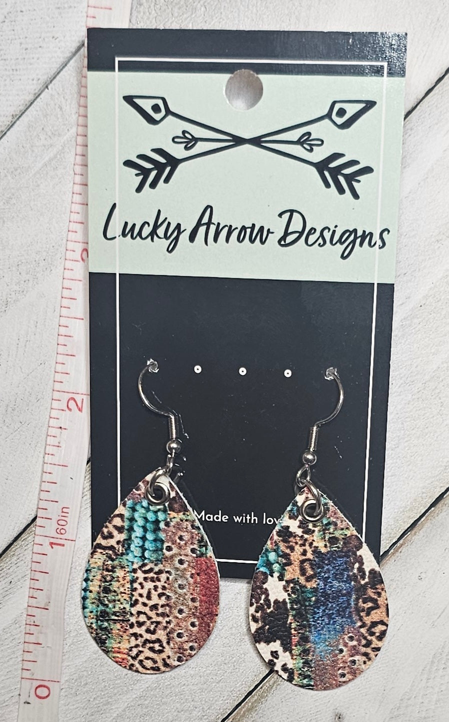Faux Leather Earrings