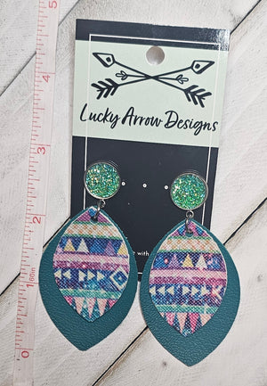 Faux Leather Earrings