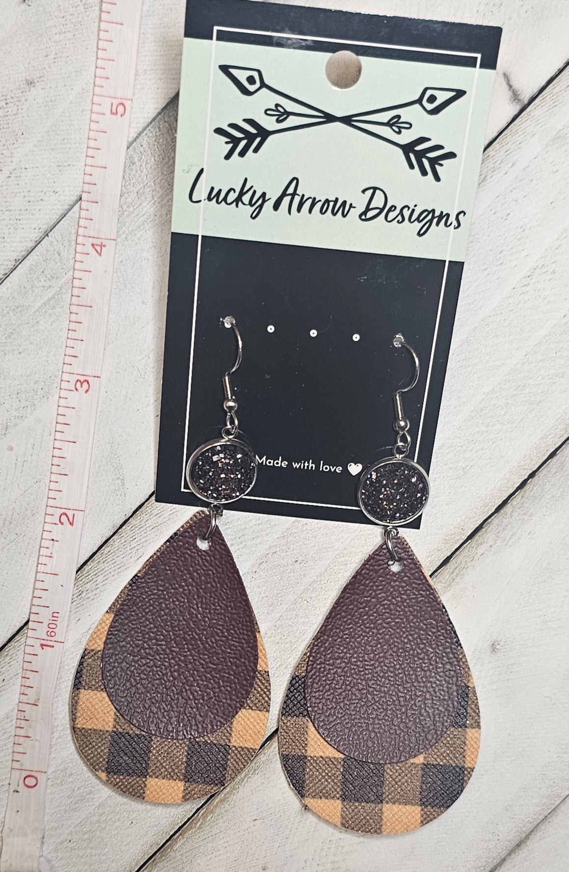 Faux Leather Earrings