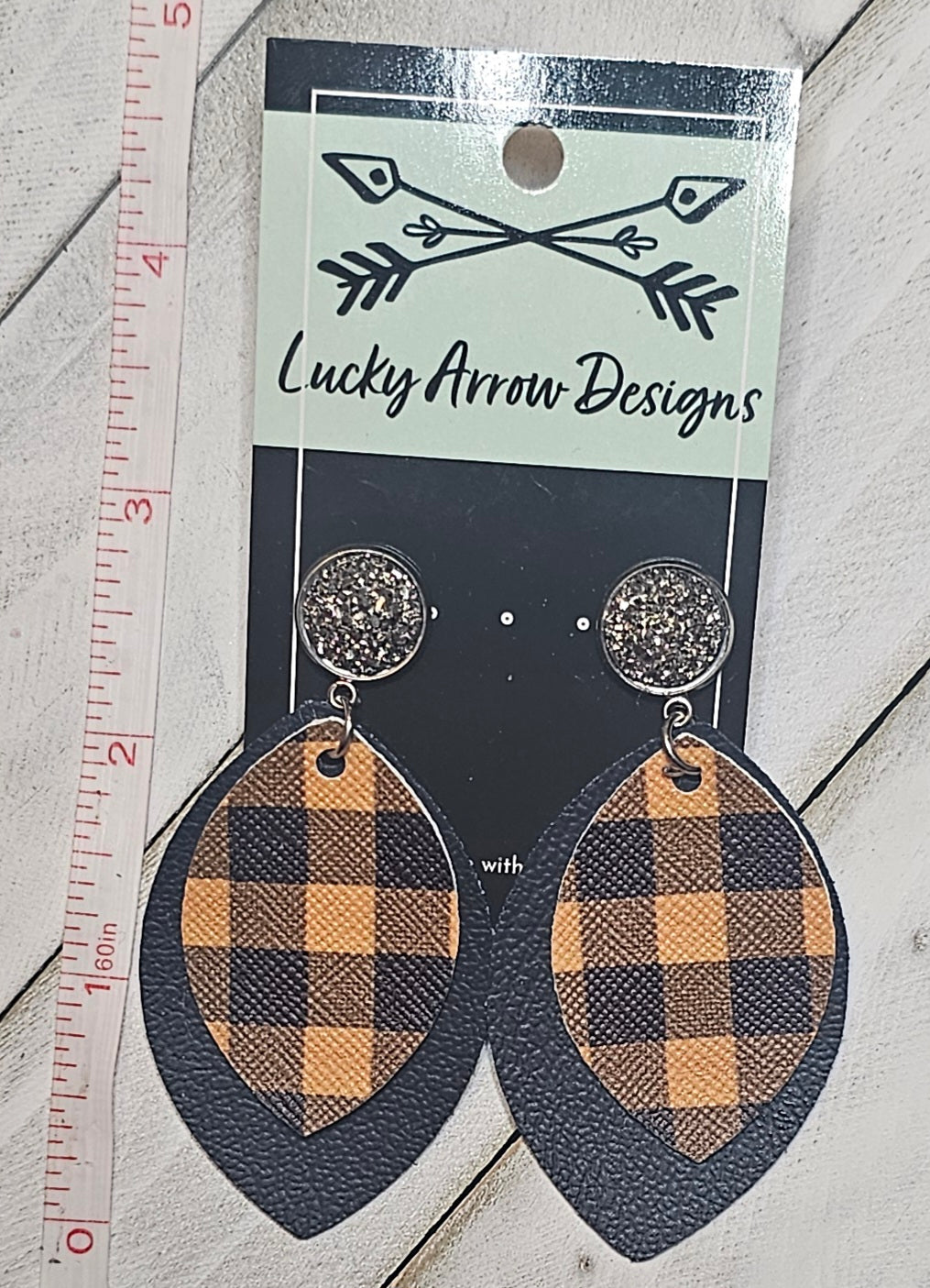 Faux Leather Earrings
