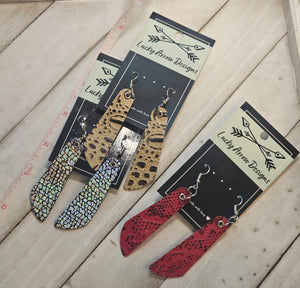 Genuine Leather Earrings