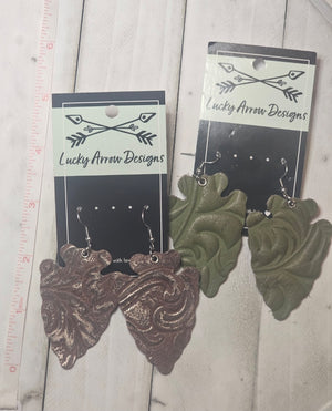 Genuine Leather Earrings