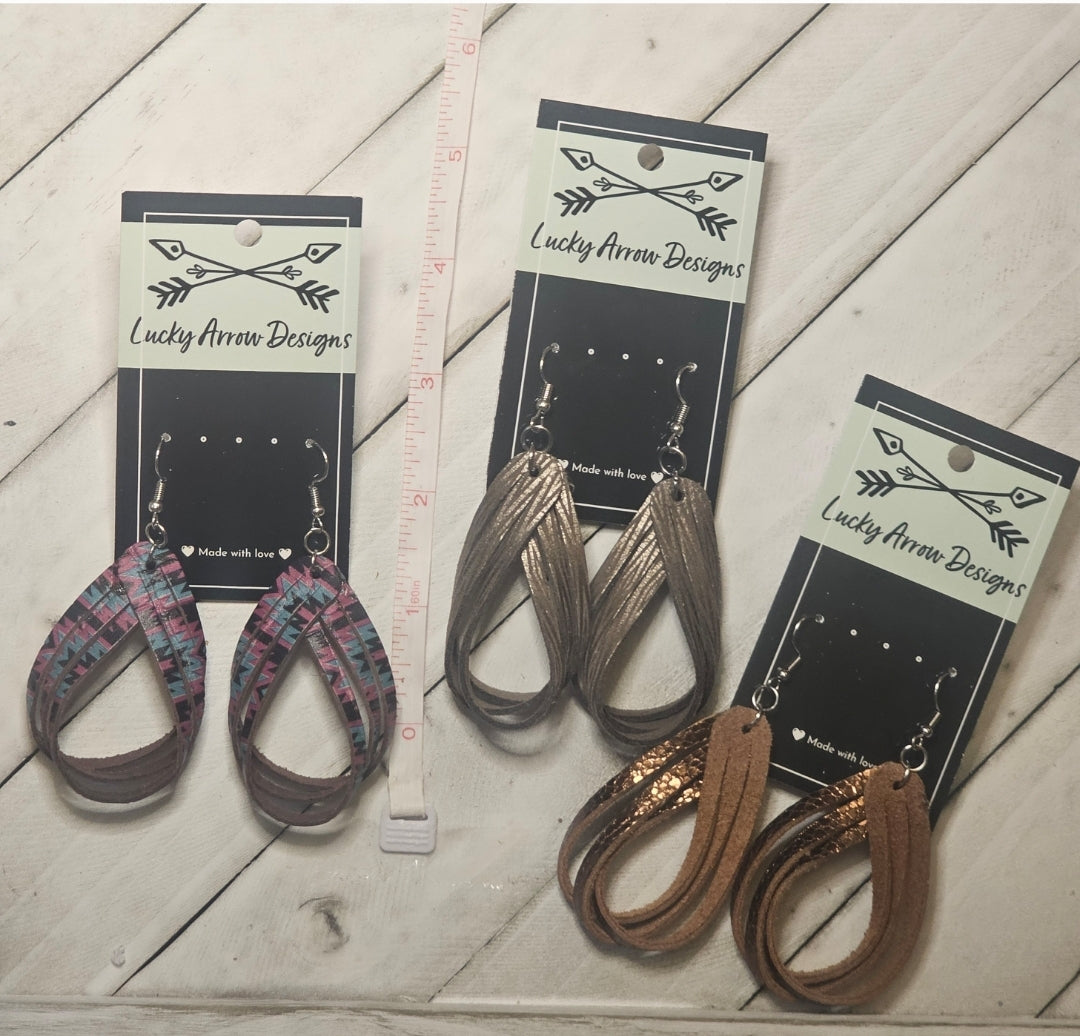 Genuine Leather Earrings