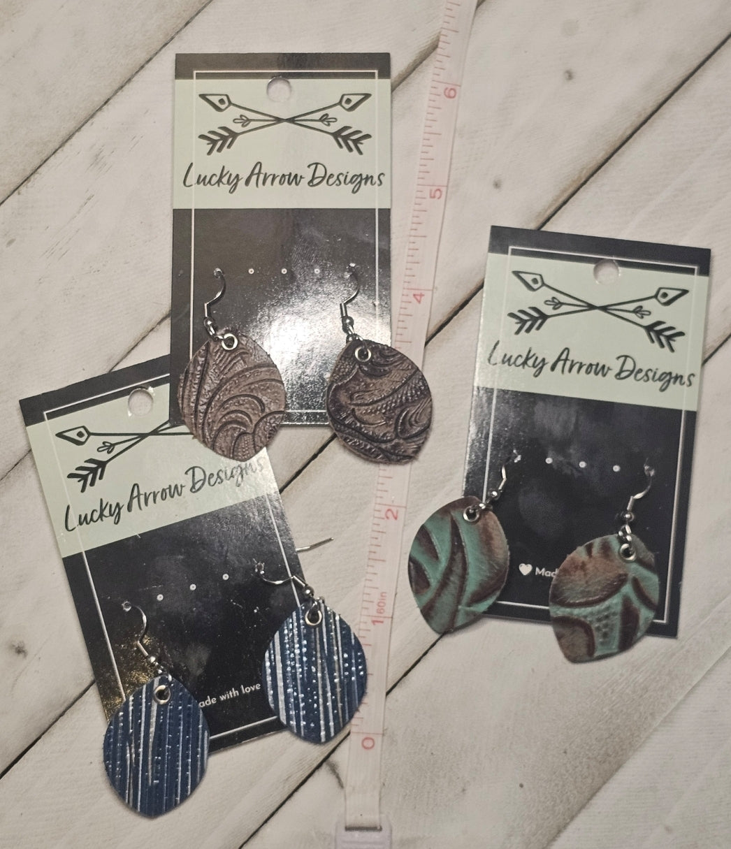 Genuine Leather Earrings