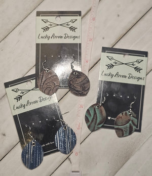 Genuine Leather Earrings