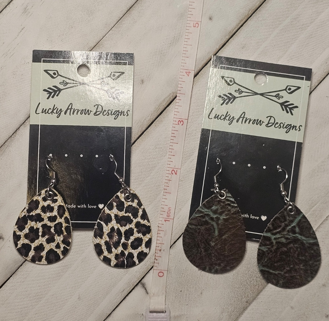Genuine Leather Earrings