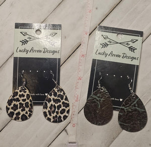 Genuine Leather Earrings