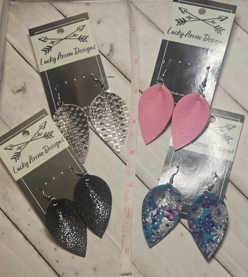 Genuine Leather Earrings