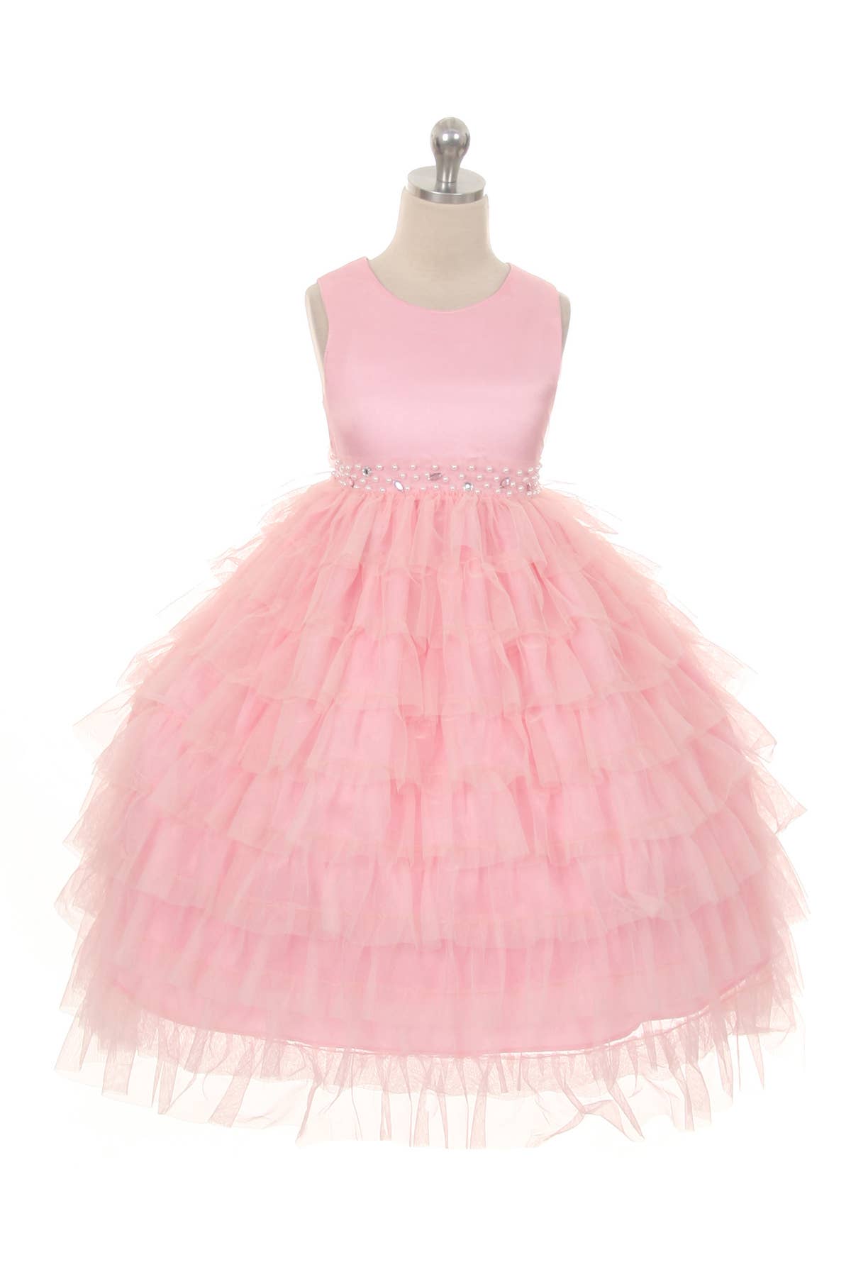 Layered Mesh Princess Girls Dress